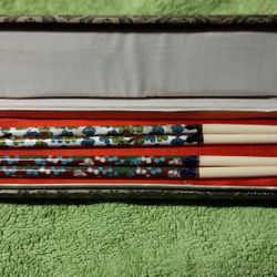 Set Of 2 Enamel Chopsticks