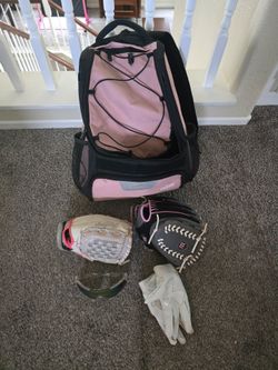 Softball bag and accessories