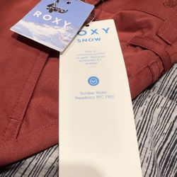 Women's Snow Pants By Roxy Nadia Smoked Paprica Size XS 10K DryFlight Technology