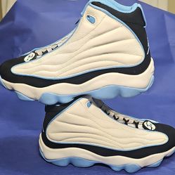 Jordan Pro Strong White University Blue Black DC8418-114 Men's Basketball Sneak… size #9