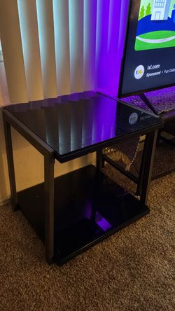 Glass coffee table set