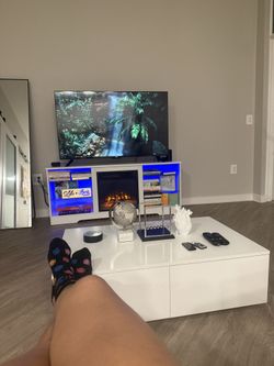 Roku TV and LED Fireplace TV Stand