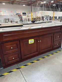 Vanity 72" SALE! Color cherry brown