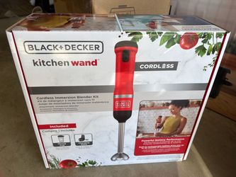 New BLACK+DECKER kitchen wand cordless immersion blender kit
