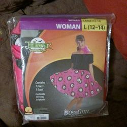 50s Girl Costume LARGE $20