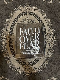 Faith Over Fear Hoodie – Black Christian Graphic Hoodie (Psalm 118:6)