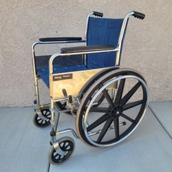 🔥 Invacare Tracer 18" Wheelchair ♿ Medical Hospital Grade Mobility Assisted Injury Brakes Durable Comfort Wheel Chair