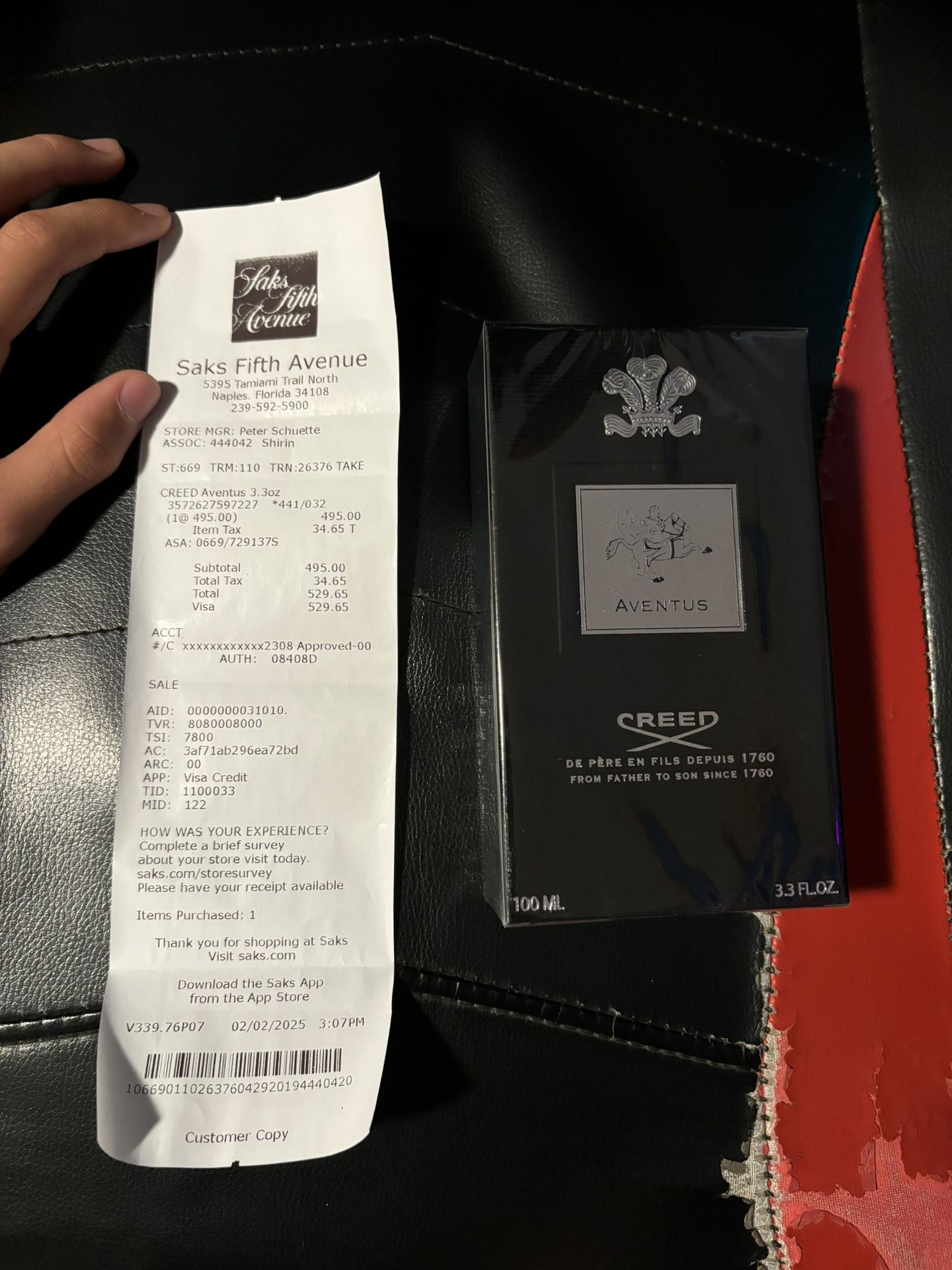 Authentic Creed With Receipt