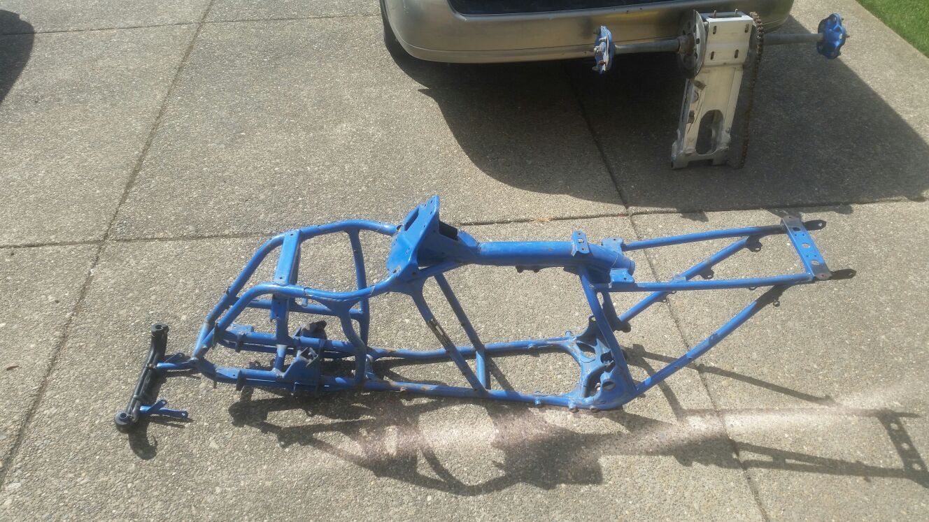 SUZUKI LT500R QUADZILLA QUADRACER STOCK FRAME WITH DMV TITLE