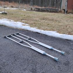 Like New Adjustable Crutches