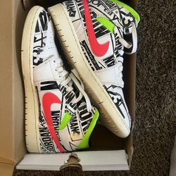 Jordan 1 Mid All Over Logos