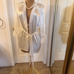 White Bridal Night Gown