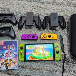 Nintendo Switch OLED BUNDLE With Backpack, Games and Dock!