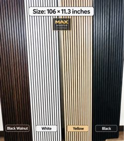 3 sided Melamine veneer Acoustic panels