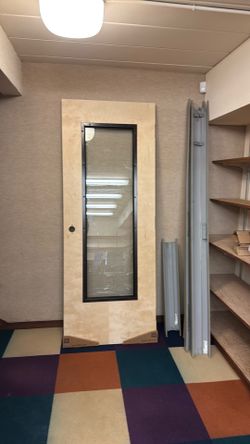 Brand New Wood Door with glass 32x 80