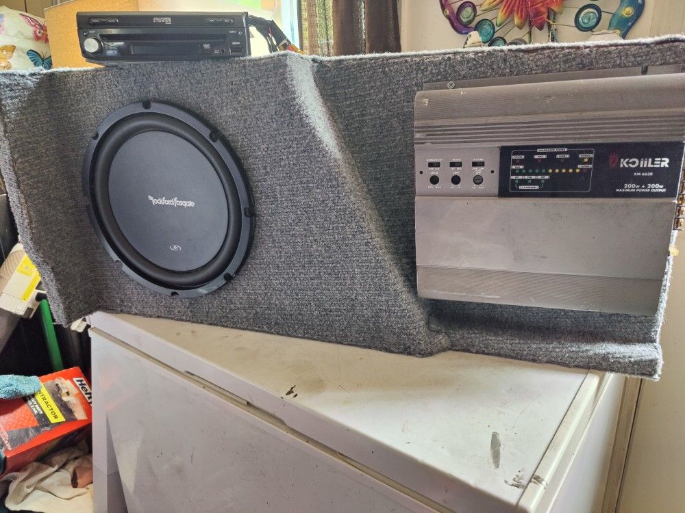 Rockford Fosgate R1 Speaker With Two Channel 800 W Amp