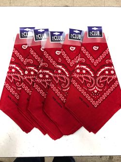 Bandana, lot of 5 brand new bandana, Red, sell for $12