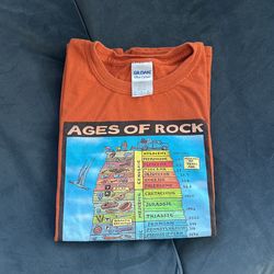 Ages Of Rock Science Shirt For Boys (size large)