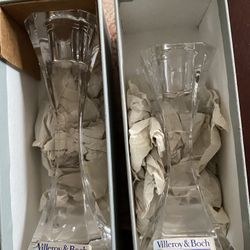 Villeroy $ Boch Crystal Candle Holder New