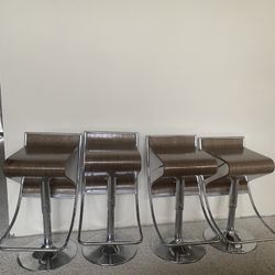 Mid Century Bentwood Adjustable Swivel Stools