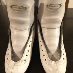 Riedell 355 silver star figure skate boots size 5 A/AA
