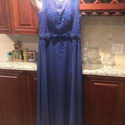 Blue cocktail dress