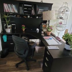 Sturdy Desk Blackish Brown Color 