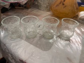 Glass candle holder ,buyers pick at location or pay for shipping