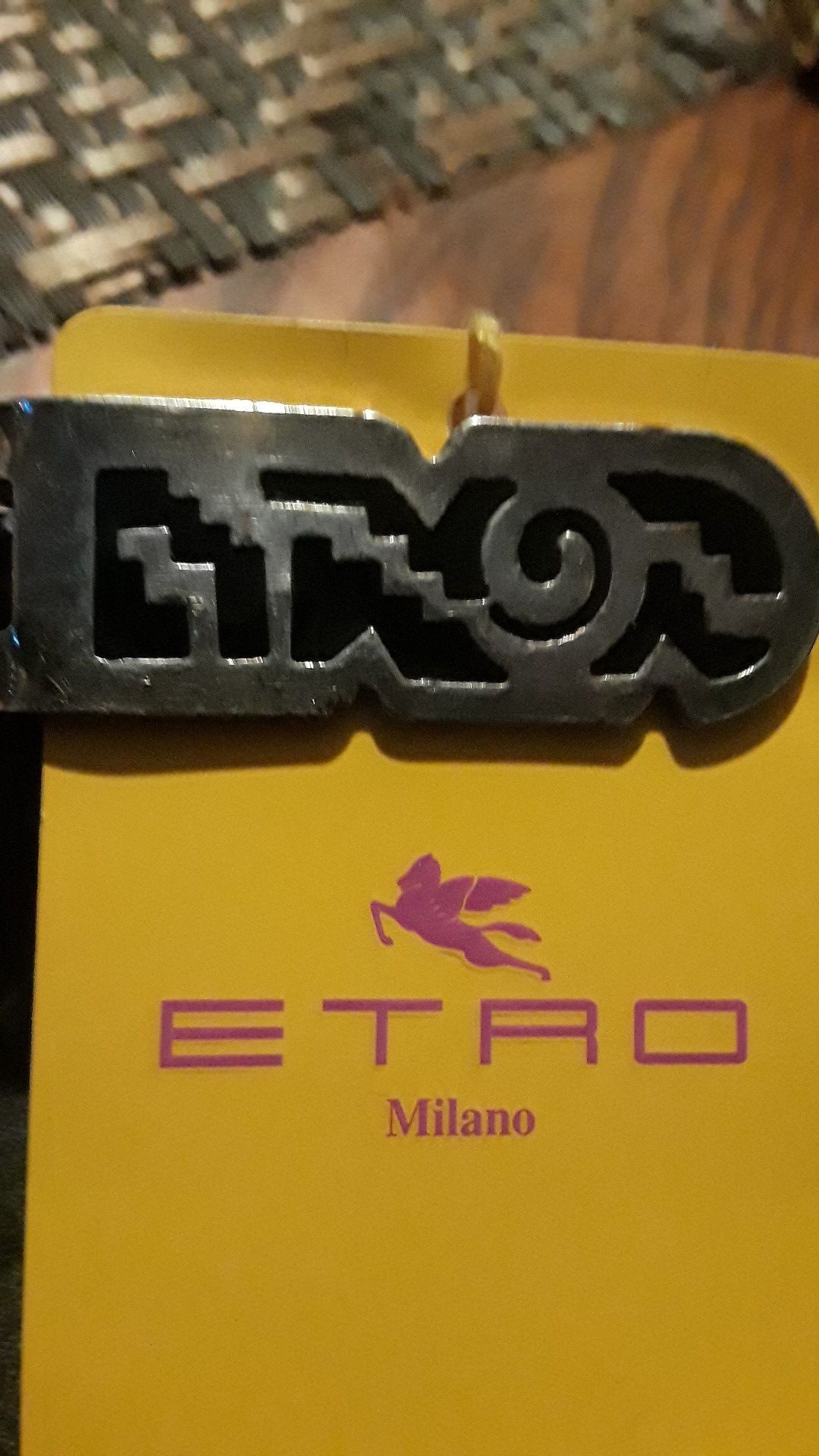 Absolutely Gorgeous Italian Designer's ETRO MILANO money clip. Made in Italy.
