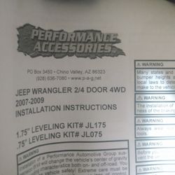 07-09 JEEP LIFT KIT