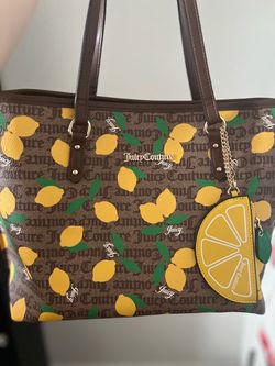 Juicy couture fruitful tote chestnut chino-Lemon