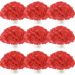 Tigeen 100 Pcs Hydrangea Artificial Flowers Bulk 7.48 Inch Artificial Hydrangeas With Removable Stems Faux Flowers Wedding Decor For Home Garden Party