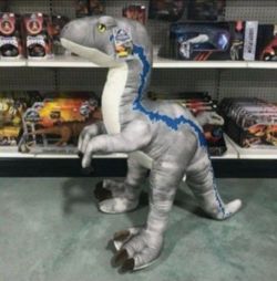 NWT Ginormous Jurassic World 40” Plush Raptor VELOCIRAPTOR BLUE Jumbo XL Huge