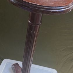 Vintage Plant Stand Solid Wood 27 1/2" Tall 10 3/4" Across Top Sturdy
