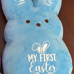 Personalized Peeps Easter Bunny Available In Blue Or Pink
