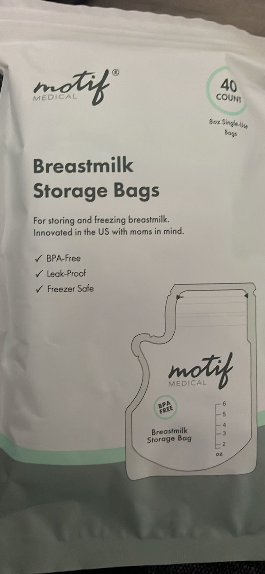Motif Breast Milk Storage Bags