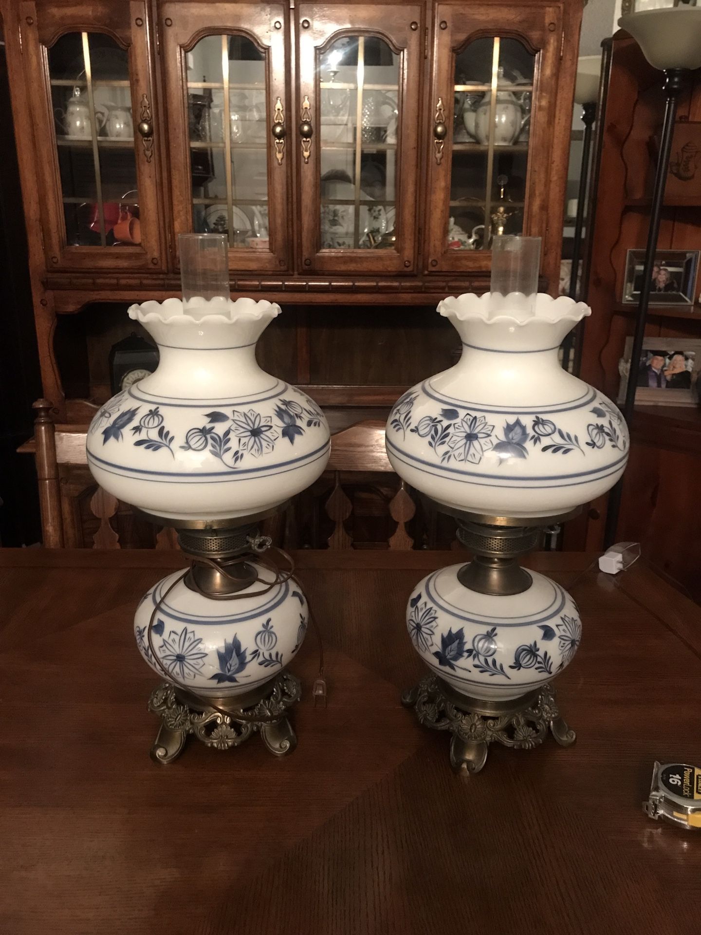 Two Antique Vintage Lamps