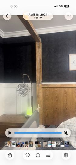 King Bed frame living spaces and night stands set