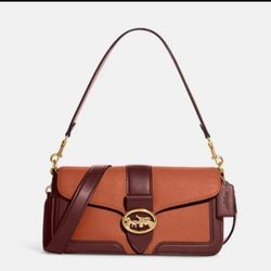 Coach shoulder bag in colorblock