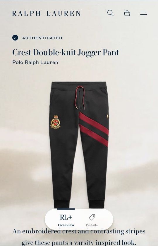 Authenticated

Crest Double-knit Jogger Pant

Polo Ralph Lauren