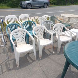 Plastic Lawn Chairs $3 Each