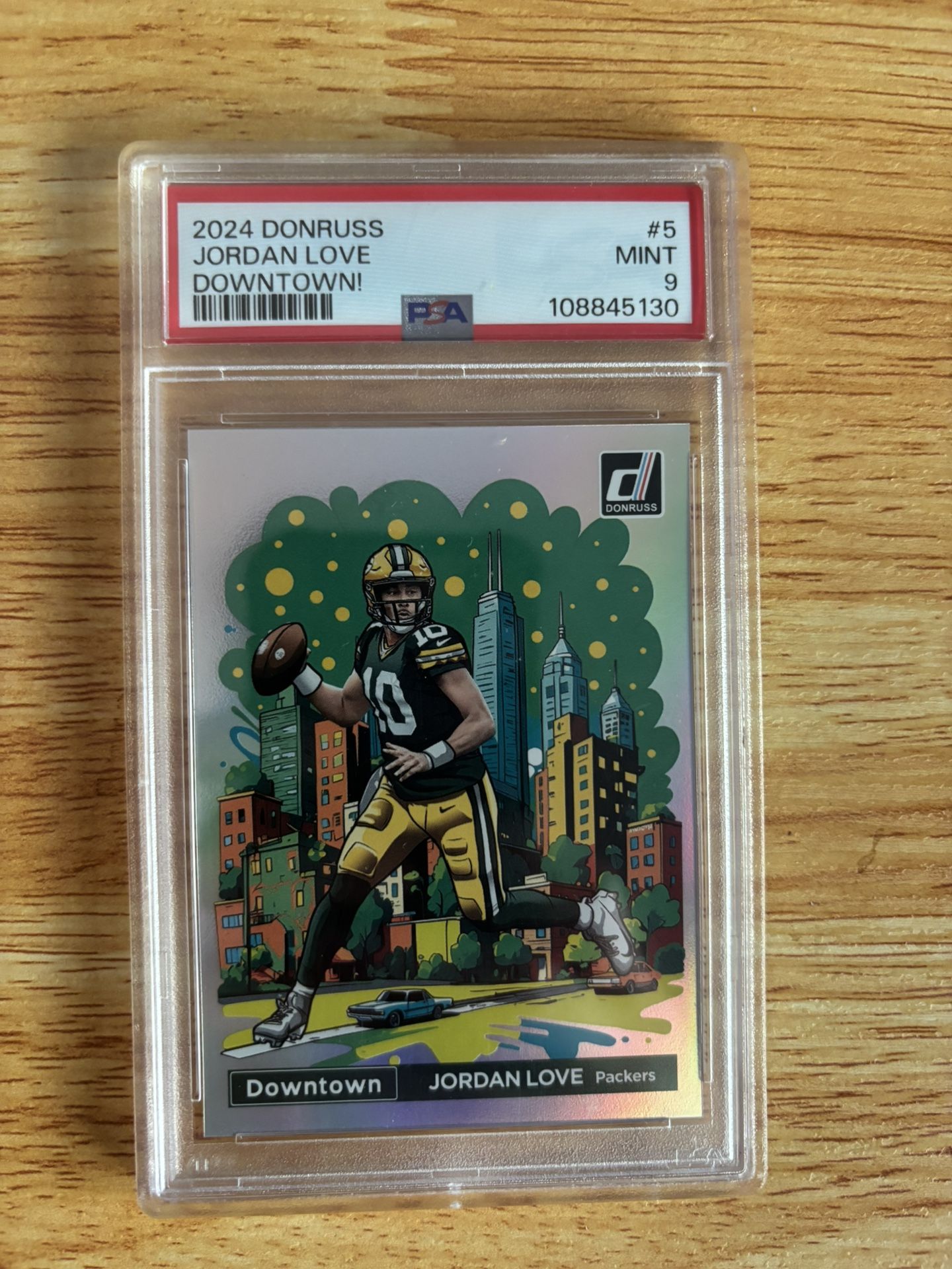 2024 Jordan Love Downtown! PSA 9