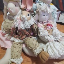 Vintage Antique Bunnys