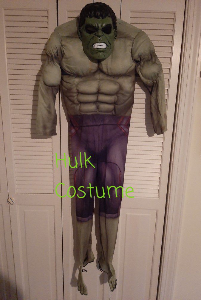 Hulk Costume And Mask Children's Large 