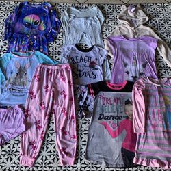 Toddler Girl Pjs Bundle Size 7-8