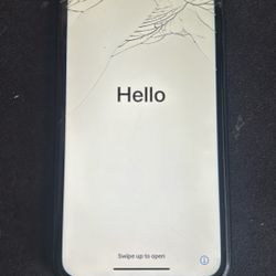 iPhone XR 64 GB (unlocked, cracked screen but still works perfectly)