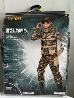 Spirit Soldier Halloween Costume Child Medium 8-10