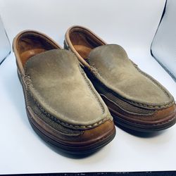 Tommy Bahama Brown Leather Slip On Loafers Men 10 M