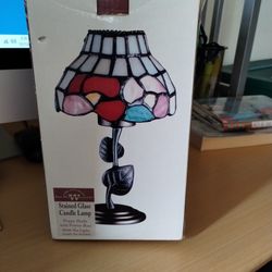 Stained Glass Candle Lamp 