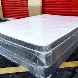 NEW QUEEN PILLOW TOP MATTRESS AND BOX SPRING 